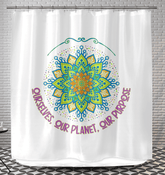 Floral Mandala Shower Curtain - Beyond T-shirts